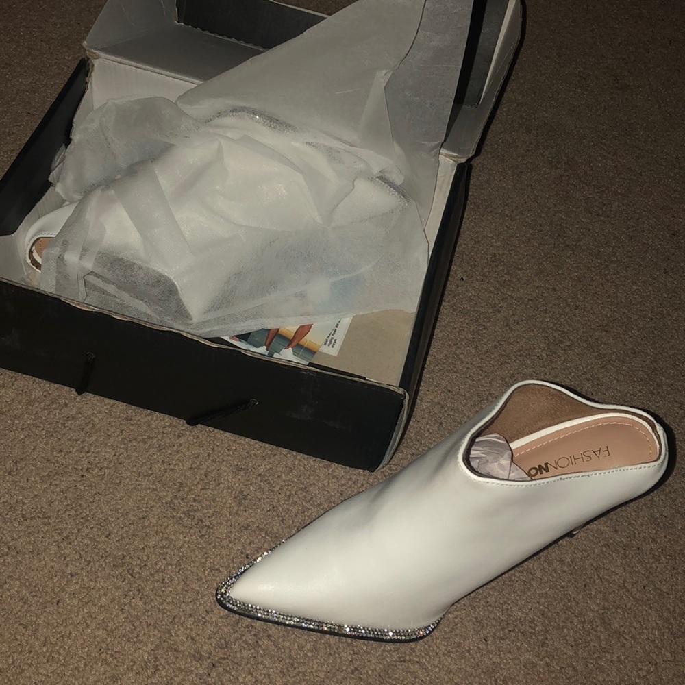 White bootie-NEVER WORN, new in box